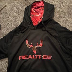 Real tree pink and black hoodie